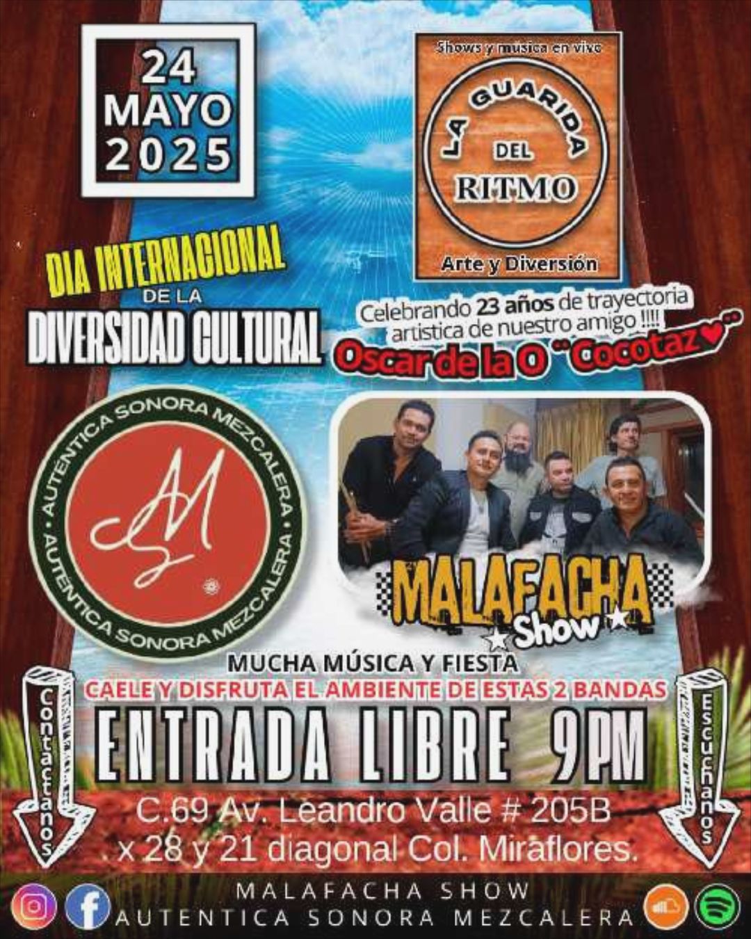 Foto de la banda Malafacha Show