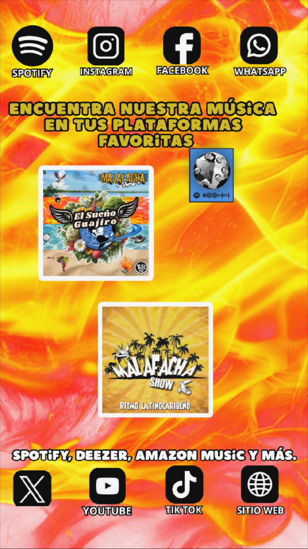 Foto de la banda Malafacha Show