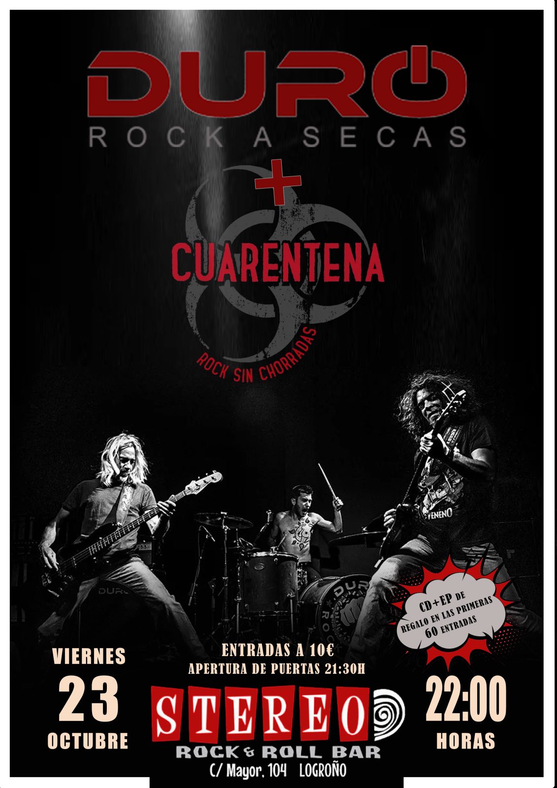 Cartel: DURO + Cuarentena